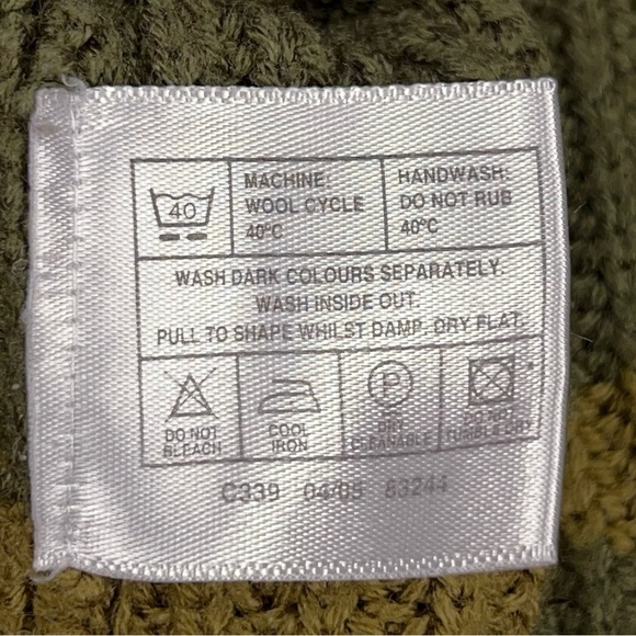 XL PG Field Green Academia Knit Sweater Long Sleeve Stripes Mens Outdoor - Picture 13 of 13